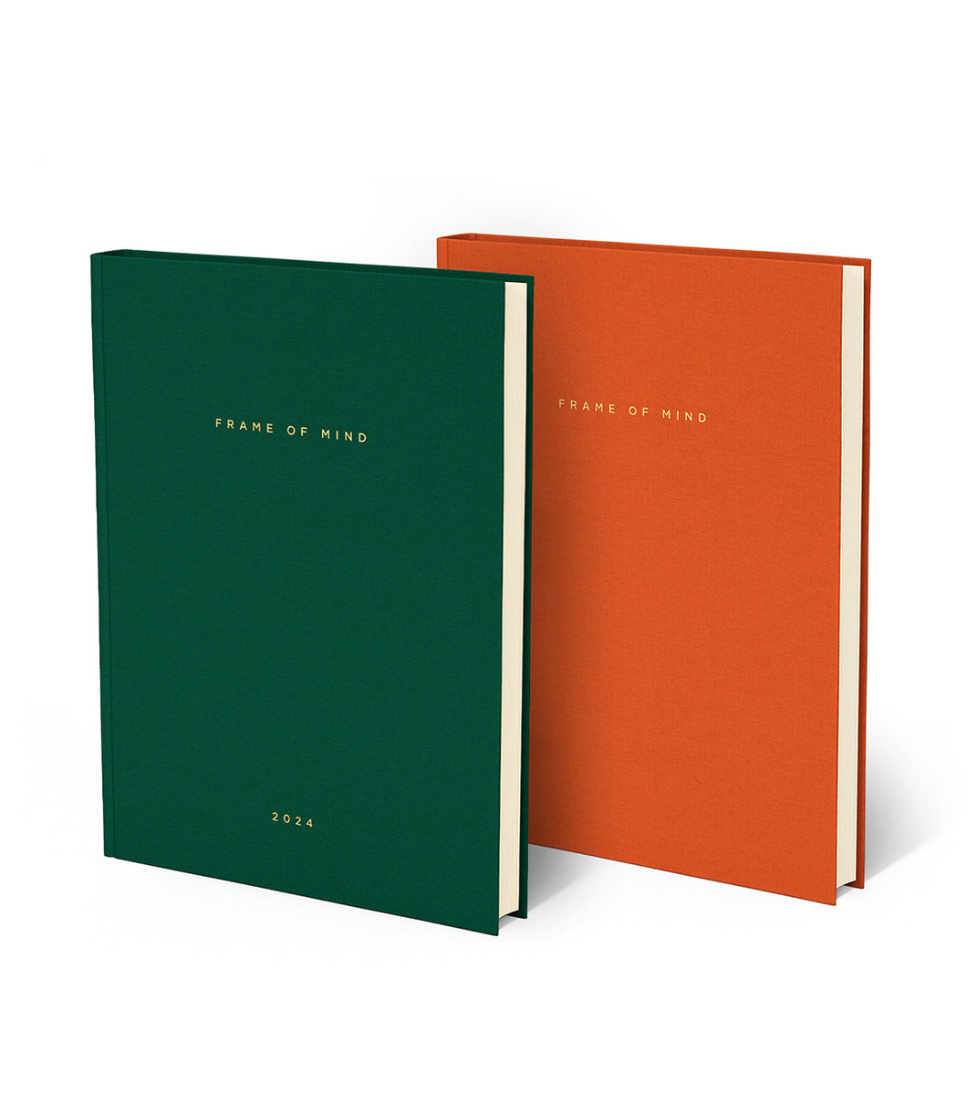 Green Agenda & Burnt Orange Notebook