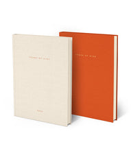 Load image into Gallery viewer, Cream Agenda &amp; Burnt Orange Notebook
