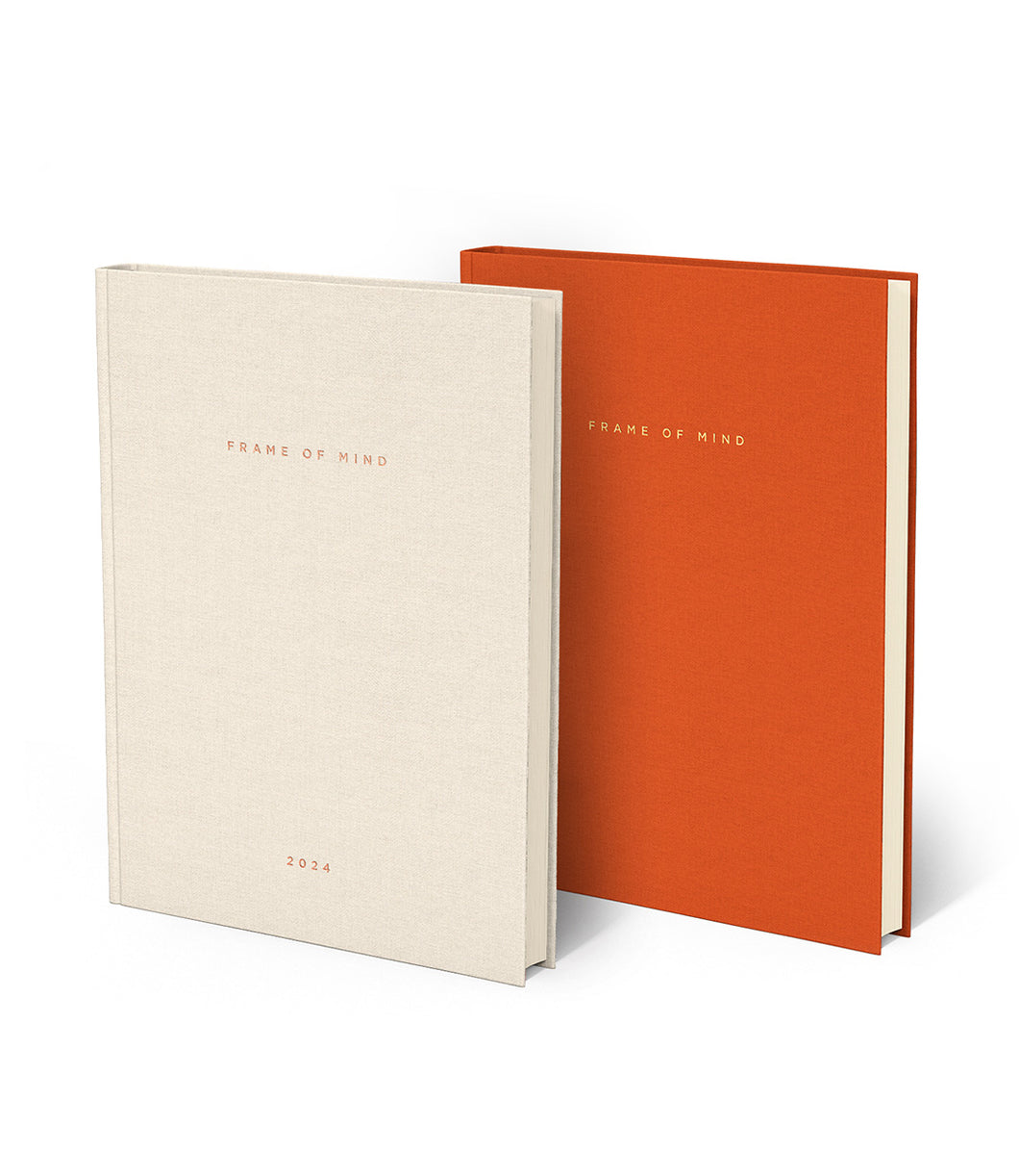 Cream Agenda & Burnt Orange Notebook