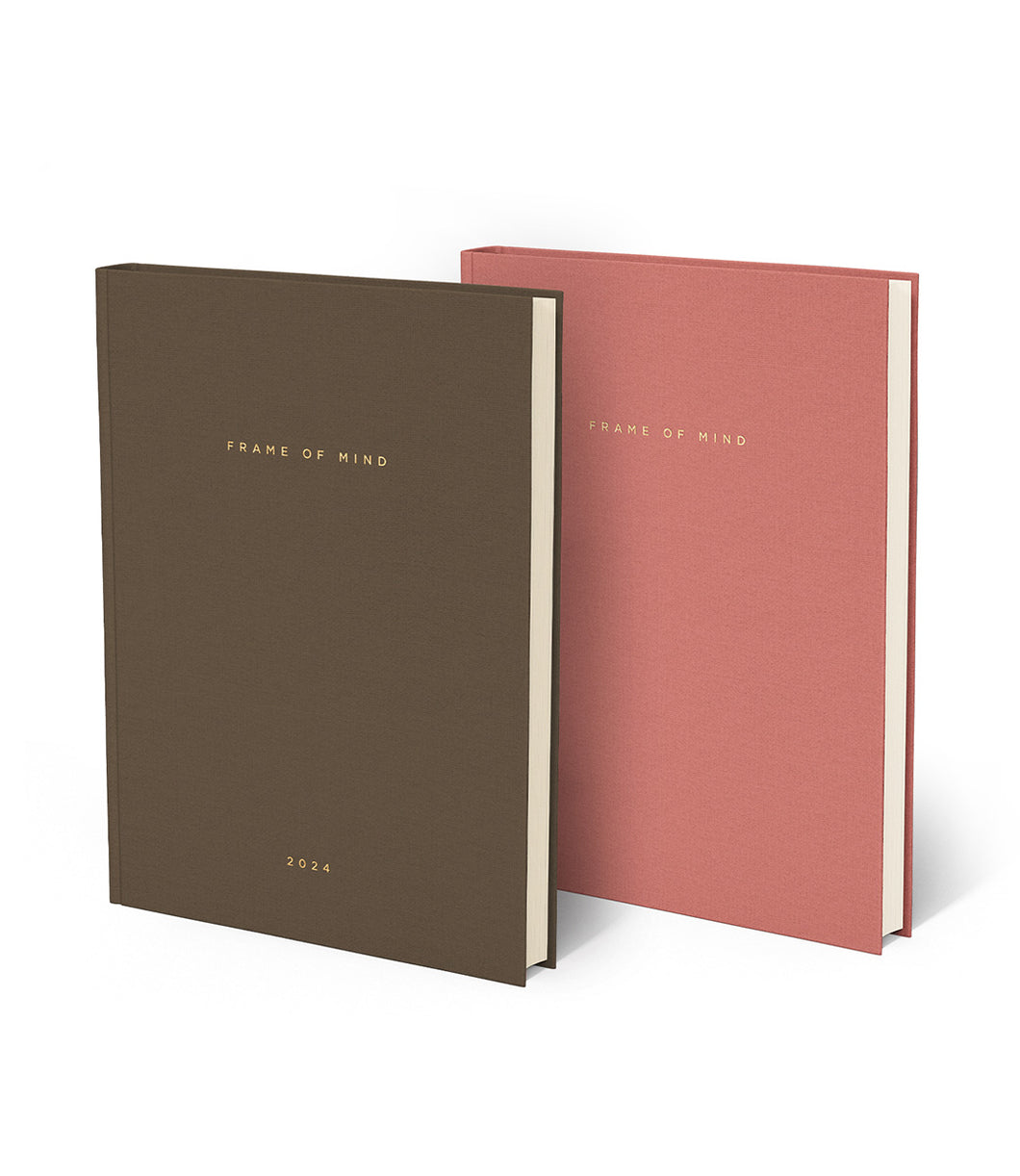Brown Agenda & Dusty Rose Notebook