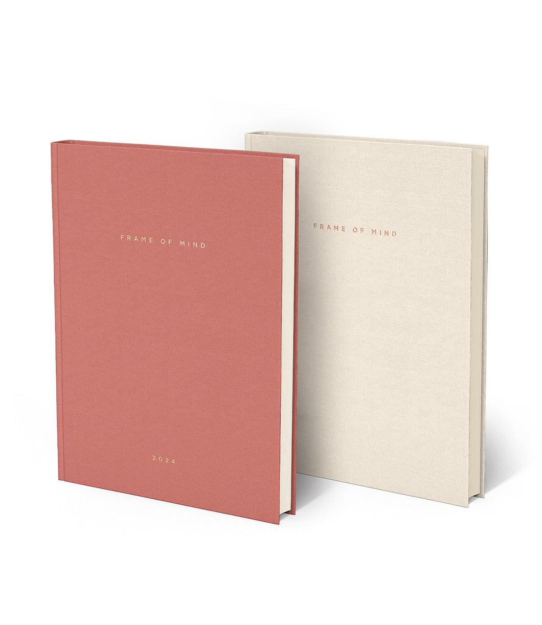 Dusty Rose Agenda & Cream Notebook